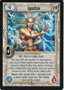 WARLORD: SAGA OF THE STORM - IQUITOS tarjeta promocional; jugada, excelente estado x1 - Imagen 1 de 2