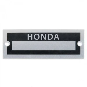 Blank Data Vin Plate - Honda - Picture 1 of 3