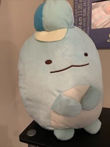 Big 14” Tokage Dinosaur plush Sumikko Gurashi With Baseball Cap Hat - Picture 1 of 2