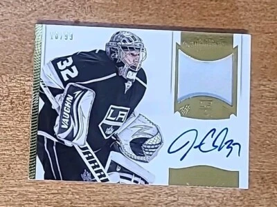 2013-14 PANINI DOMINION JONATHAN QUICK AP-JQ #ed 18/99 AUTO PATCH On Card Auto - Image 1 of 4