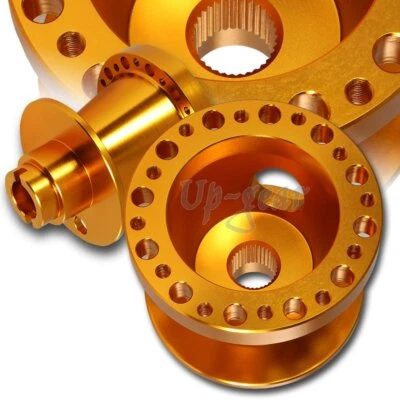 Adaptador de cubo de 6 orificios para volante de aluminio naranja naranja Honda Civic 1992-1995 Foto 1 de 3