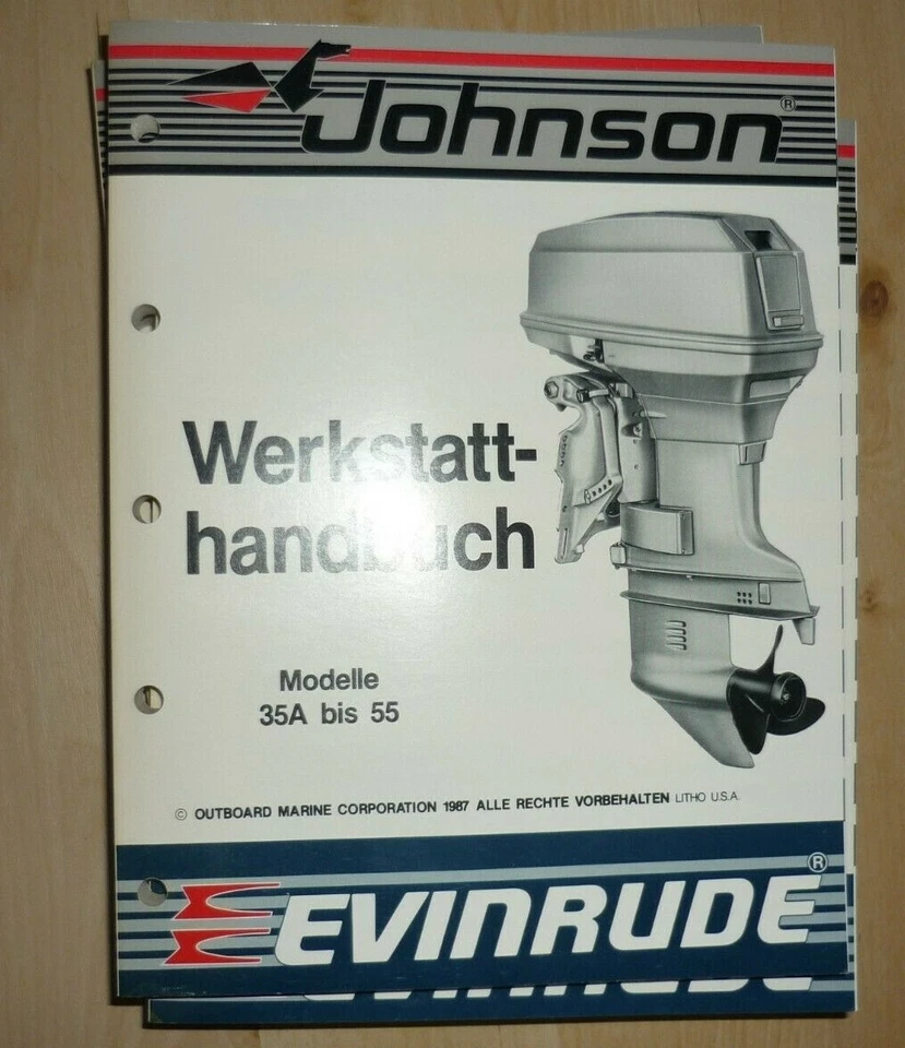 Manual de taller Johnson fueraborda motor de barco mod. 35A a 55 - Imagen 1 de 1