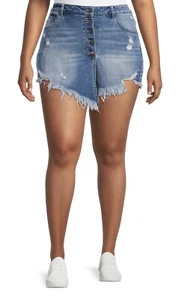 Madden NYC Super High Rise Gr. 21 Skorts Shorts/Rock 5 Knöpfe Taille 38"" Neu F3 - Bild 1 von 10