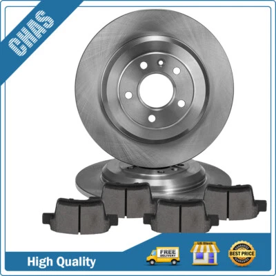 Rotores de freno traseros sólidos pastillas de freno para Ford Mercury Sable Montego 2005-2009 Foto 1 de 4