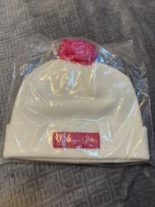Jeffree Star Beanie Exclusive Winter 2020 White with Pink Pom Brand New NIP - Picture 1 of 2