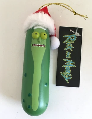 Kurt Adler Rick & Morty "Pickle Rick" in Hat Ornament Cartoon Network Adult Swim