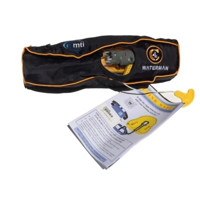 MTI Manual Inflatable Belt Pack Life Jacket Adult Universal PFD Type III CO2 - Image 1 of 3