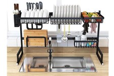 Scolapiatti da appoggio gocciolatoio lavello doppio organizer cucina salvaspazio