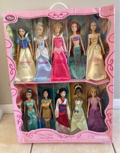 Disney Store Princess Classic Collection Gift Set of 10 barbie size dolls - Picture 1 of 2