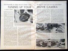 16mm Vintage Movie Camera Tune up 1944 How-To article INFO