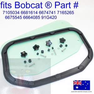 fits Bobcat Top Cab Window Kit 7105034 Seals Knobs fixings S100 S130 S150 S160 - Bild 1 von 9