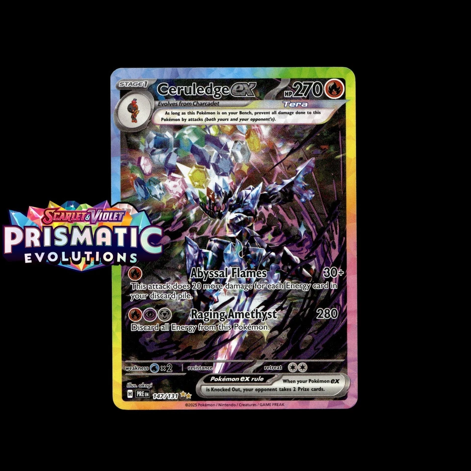 Pokemon Prismatic Evolutions: Choose Your Card! Reverse Holo/Holo EX Full Art NM - Image 1 of 2