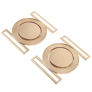  2 Piezas Metal Decorativo Botones Cintura Hebilla Cinturón Accesorio Mujer Niño Hebillas - Imagen 1 de 11