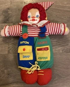 Baby N Things Clown Plush Motor Development Toy Fine Skills w/Lights Music 12" - Picture 1 of 15