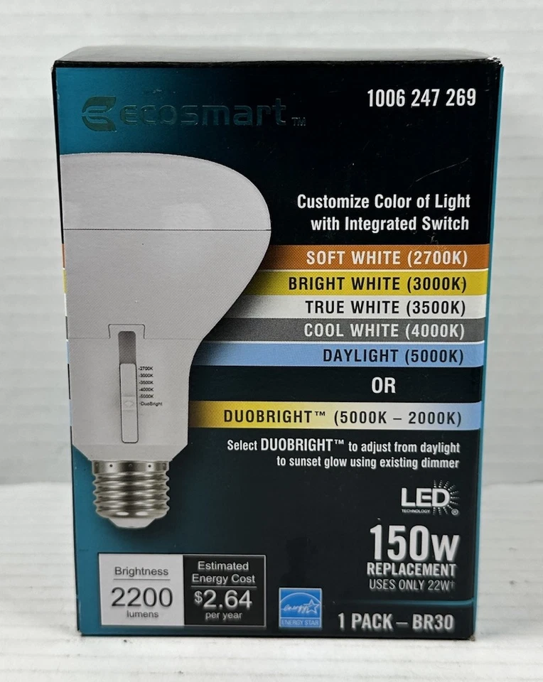 Ecosmart Dimmable LED Light Bulb 150W 1006247269 - Image 1 of 4
