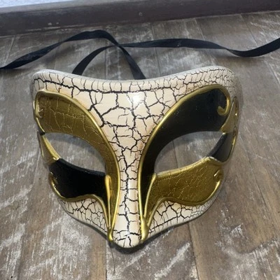 Men's Greek Roman Venetian Ball Party Prom Masquerade Mask [Gold] - Image 1 of 2