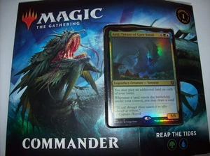 MTG Commander Legends Commander Deck Reap The Tides Sealed Free Ship & Tracked - Picture 1 of 2