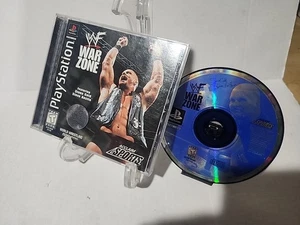 WWF War Zone Sony PlayStation 1 PS1 Black Label CIB W/ Reg Card Tested - Picture 1 of 7