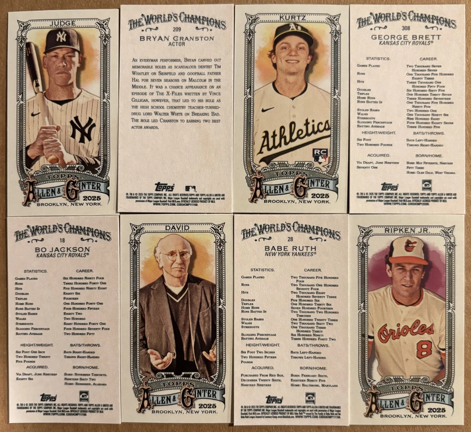 Mini tarjetas base de béisbol Topps Allen & Ginter 2025 #1-350 ¡Tú eliges! Foto 1 de 1