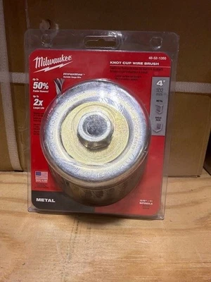 Milwaukee 48-52-1350: cepillo de taza de alambre de nudo de 4" - acero al carbono Foto 1 de 2