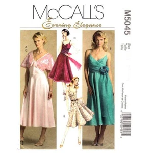 2006 Abend Eleganz Sommerkleid Größe Auswahl 6-20 Muster McCall's 5045 OOP - Bild 1 von 3