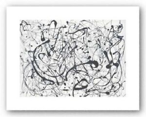Number 14: Gray by Jackson Pollock Abstract Print 14x11