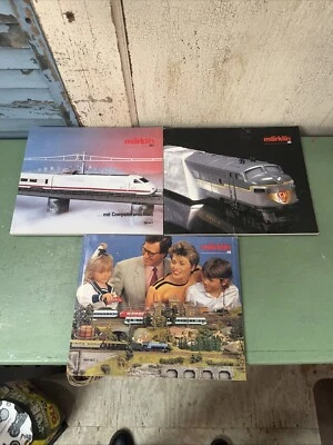 Lot of 3 1989 1990 1991 Märklin Catalog Booklet Pamphlet Flyer & Track Guides HO - Image 1 of 4