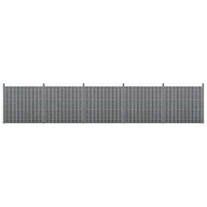 neu.holz WPC Gartenzaun Sichtschutz Windschutz Lamellenzaun Zaun 932x185cm Grau - Bild 1 von 6