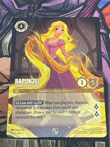 Rapunzel - Dotado con Curación - Tarjeta Promocional Torneo Disney Lorcana DLPC 4/C1 - Imagen 1 de 4