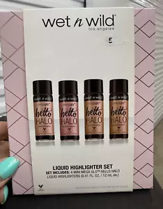 Wet n Wild MegaGlo Hello Halo Liquid Highlighter, Set Of 4 AS PICTURED - Picture 1 of 3