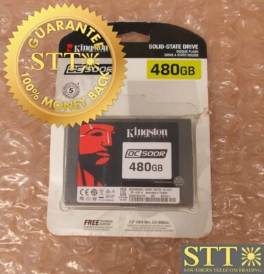 DC500R KINGSTON 480GB SEDC500R 8308820 9907266-001.A01G 2.5" SSD NEW - Image 1 of 3