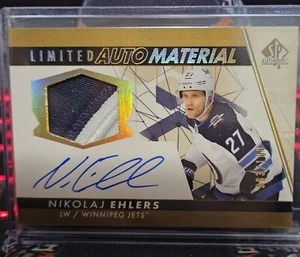 Nikolaj Ehlers 22-23 SP Authentic Update LIMITED AUTO MATERIAL PATCH #27 83/100 - Bild 1 von 3