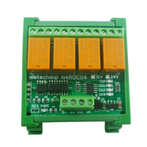 4CH Micro Size & Low Power Consumption RS485 RS422 Relay Module MODBUS RTU - Picture 1 of 14