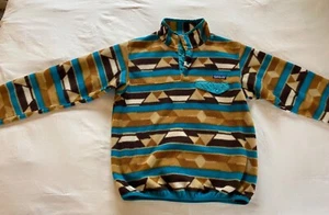 Patagonia Synchilla Jacket Womens Small Snap T Fleece Guatemalan Tango Aztec - Picture 1 of 12