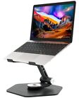 Swivel Adjustable Laptop Stand, 360° Rotating of Aluminum Laptop Stand Black