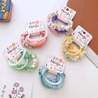 4pc/set Towel Ring Elastic Hair Ties Candy Colour Rubber Band  Girl