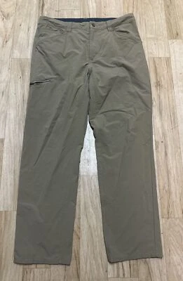 Patagonia Pants Men’s Tan  Quandary Straight Leg Pockets Outdoors Hiking Sz 34 - Image 1 of 4