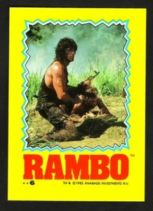 RAMBO FIRST BLOOD PART II STICKER CARD 06 6 - Bild 1 von 3