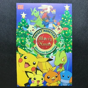 Pikachu Xmas Pokemon Postcard Japan Anime rara Pocket monster Nintendo F/S - Picture 1 of 6