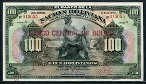 Bolivia 1929, 100 Bolivianos, P17, XF - Picture 1 of 2