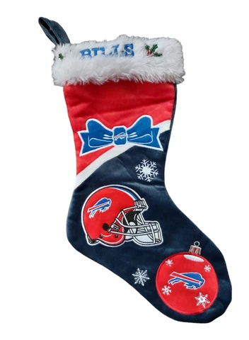 NFL Christmas Stocking - BUFFALO BILLS Football Team - Red White & Blue Cover