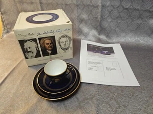 Bing & Grondahl Composer coffee set. Porcelain w/real gold accents-Joseph Hayden - Picture 1 of 17