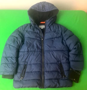 Boys Michael Kors Navy Blue Winter Puffer Coat Jacket Size 7 - Picture 1 of 12