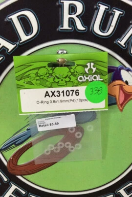 Axial AX31076: O-Ring 3.8x1.9mm (P4) (10) Yeti / XL Score NewInPack 🇺🇸 Shipp - Image 1 of 2