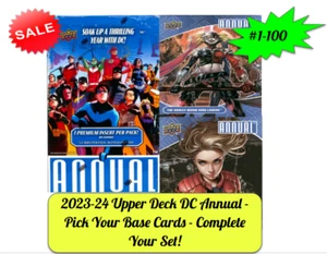 2023-24 Upper Deck DC Annual - Pick Your Base Cards - Complete Your Set! Batman - Picture 1 of 167