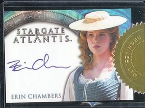 Stargate Atlantis Season 1 Case Autograph Auto Erin Chambers