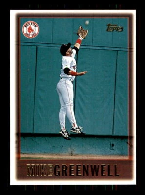1997 Baseball Topps Mike Greenwell Boston Red Sox #123 - Image 1 of 2