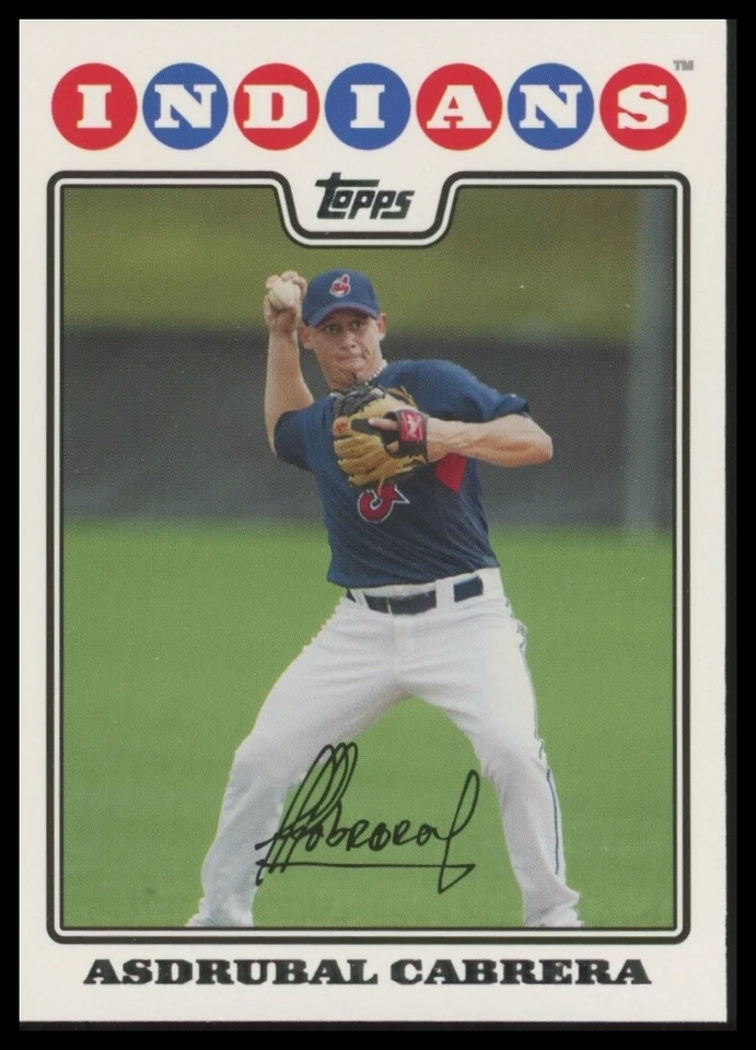 2008 Topps #617 Asdrubal Cabrera Cleveland Indians - Image 1 of 1