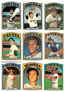 1972 Topps Baseball Semi-High Number Cards #525-#656 U-Pick - Picture 1 of 41