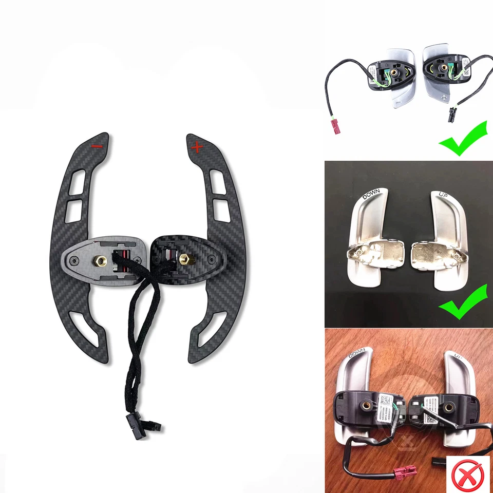 Magnetic Carbon Fiber Gear Shifter Paddle for Mercedes W167 GLE-Class 2016-22 Foto 1 de 4